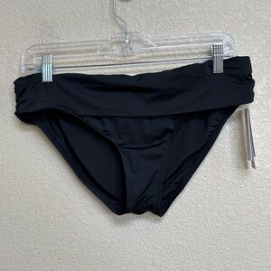 NWT Jantzen Black Bikini Bottoms Size 10 Tummy Control UPF 50 Swim Beach